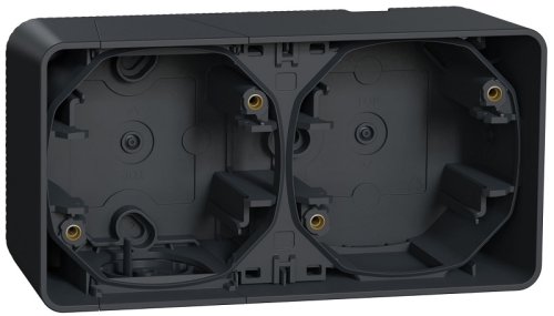 Коробка для наружнего монтажа Schneider Electric Mureva Styl 2-м. IP55 антрацит картинка